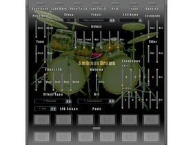 Ambient Drums comes with its own synth engine